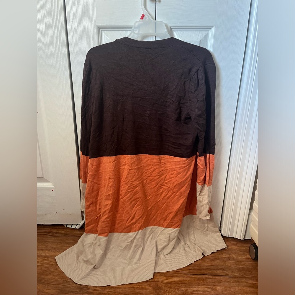 Color Block Open Cardigan - Picture 3 of 3